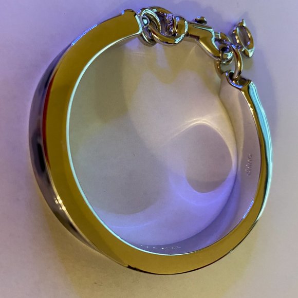 Coach C Charm Silver Tone Bracelet - Picture 3 of 9